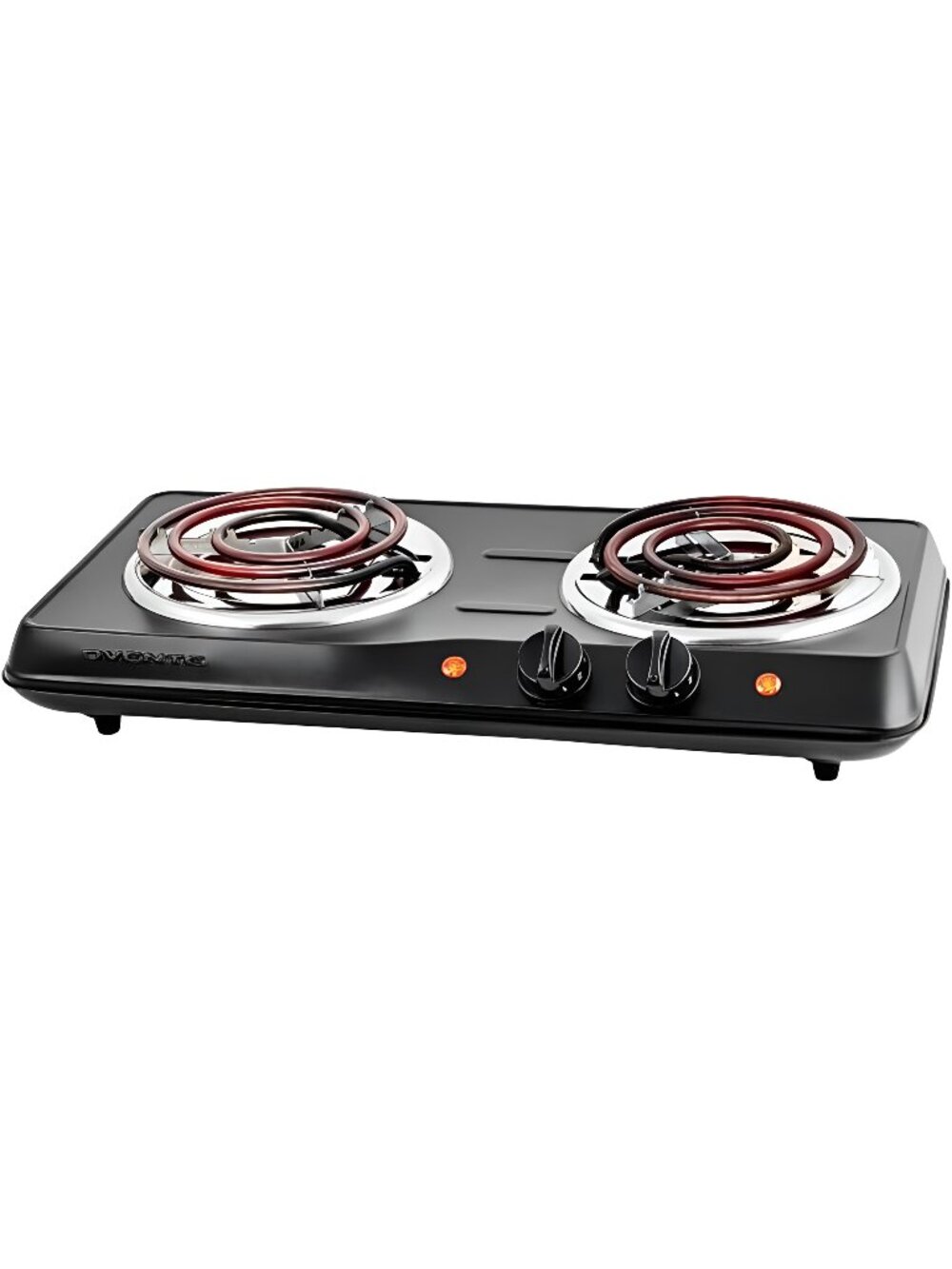 Electric Double Burner, with 6" and 5.75" Stainless Steel Coil Hot Plates